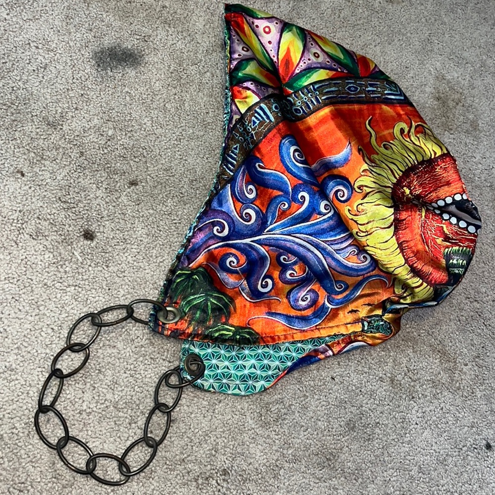 Reversible Satin Rave Hood